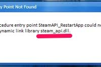 Исправление ошибки «Файл steam_api.dll не найден»